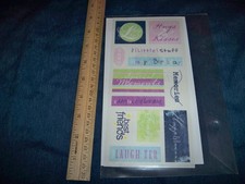 Creative Memories Consultant Customer Gift Tinted Title Stickers