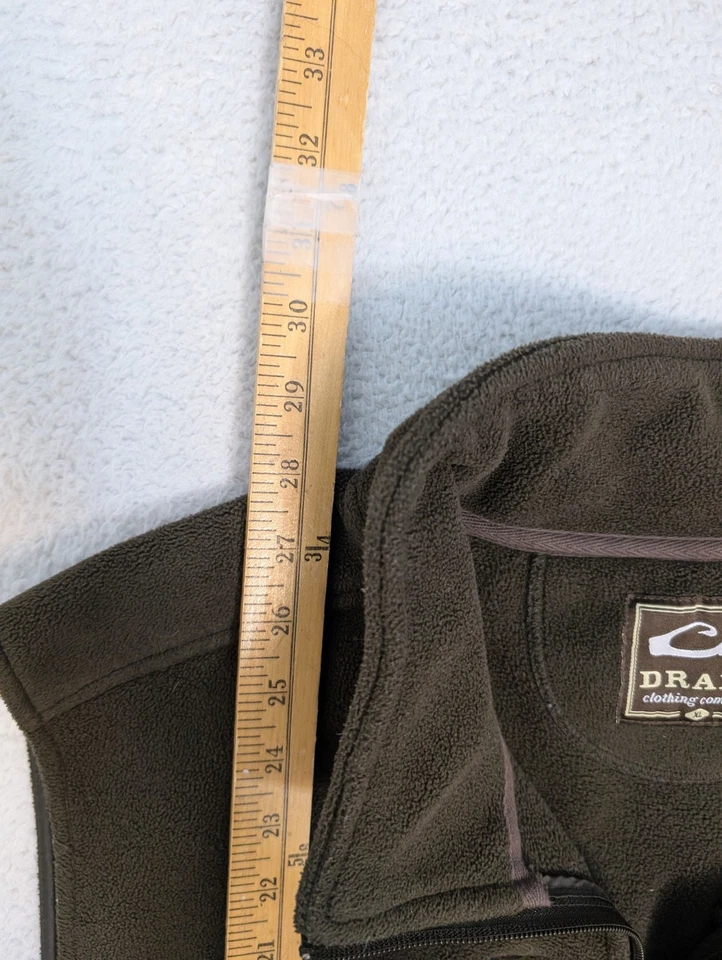 Drake Waterfowl Systems Vest Men’s XL Green Fleece Full Zip Magnattach Hunting - Image 3 of 4