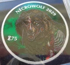set of 4 - 1 oz. NECROWOLF Zombucks, 1 color, 1 silver, 1 copper 1 silver foil