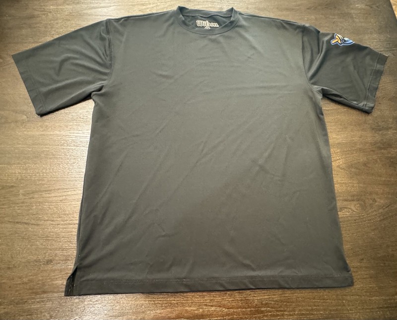Tulsa Drillers Wilson brand moisture wicking t-shirt. Large. black.