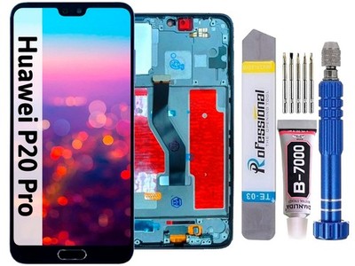 Für Huawei P20 Pro CLT-L09 L29 TFT Display Bildschirm LCD Rahmen Fingerabdruck