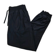 Old Navy Go-Dry Sleektech Elastic Waist Stretchy Jogger Pants Blue Womens Medium