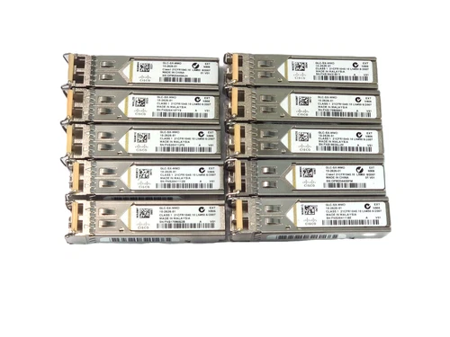 10 x Cisco Original GLC-SX-MMD 1000BASE-SX 1GB 10-2626-01 SFP Transceiver Module