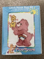 Care Bears "Cheer Bear With Stars" 20x27 Latch Hook Rug Kit New 39003