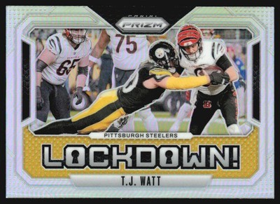 2024 Panini Prizm Lockdown Silver Prizm T.J. Watt #10 GS1