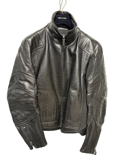Bally Leather Jacket Mens 42 Black Made in Italy Moto Biker Zip Cuffs Lampo video thumbnail
