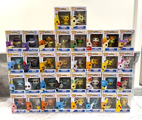Lot of (34) New POKEMON Funko POP! Figures - NO DUPLICATES - Pikachu Charmander