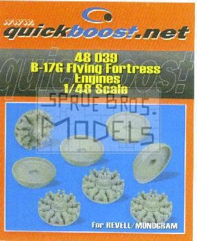 QBT48039 1:48 Quickboost B-17G Flying Fortress Engines (REV kit) #48039