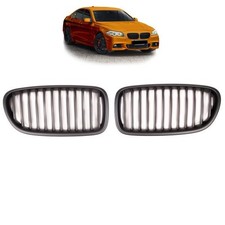 Sportgrill Kühlergrill Single passend für BMW 5er F10 / F11 10-18 schwarz/Matt