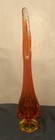 Viking Glass Epic Column Swung Vase Persimmon Orange 14.5"