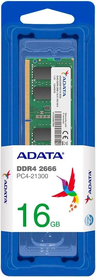 ADATA Premier 16GB, DDR4, 2666MHz (PC4-21300), CL19, SODIMM Memory, 1024x8 1x16G - Image 2 of 3