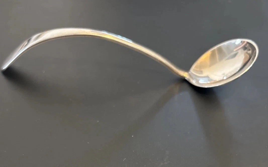 Sterling Ladle For Mustard Sauce Jam Cream Reed And Barton ? Swan Neck 5 .25”
