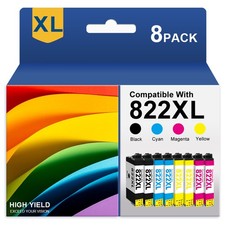 T822XL 822XL Ink Cartridge For Epson WorkForce Pro WF-4833 WF-4834 WF-4820 Lot