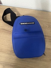 Nintendo Game Boy Advance Carrying Case Blue Black Multi Pocket Travel Bag