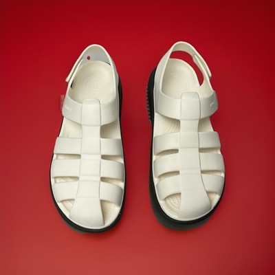 Crocs Stomp Fisherman Sandal Chalk White M6/W8 (271)
