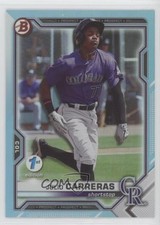 2021 Bowman Draft 1st Edition Sky Blue Foil Julio Carreras #BD-30 0u2j