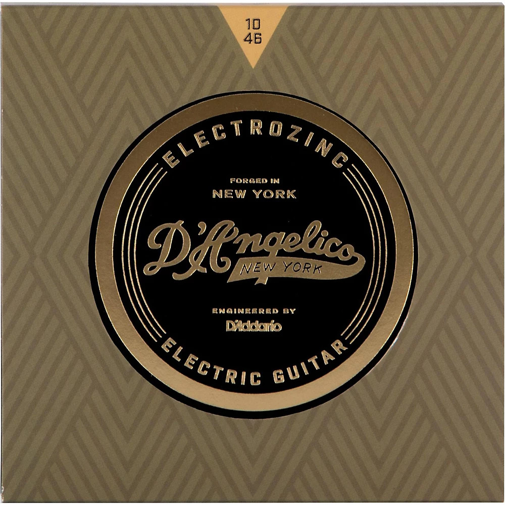 Струны для электрогитары DAngelico Electrozinc Rock 10-46 Light