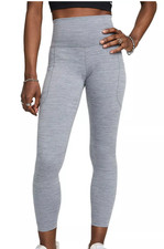 NWT Nike Women's One High-Waist 7/8 Leggings w/ Pockets Sz: S Color: Smoke Grey