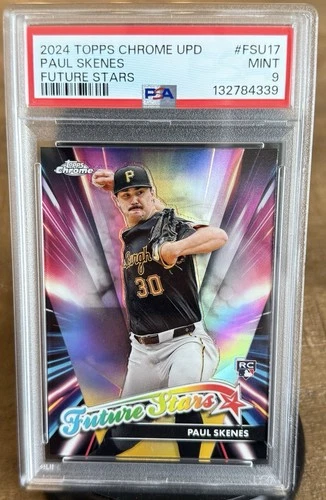 2024 TOPPS CHROME UPDATE FUTURE STARS PAUL SKENES FSU17 (RC) PSA 9