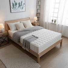 12'' Queen Mattress Innerspring Mattress in A Box w Gel Foam for  Edge Support