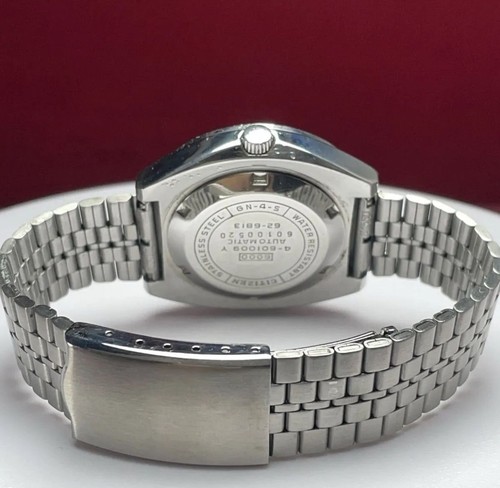 Citizen 4-601009 Vintage Date 21jewels Bleu Argent Automatique Montre Hommes - Photo 5 sur 7