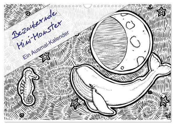 Calendar 2027 · US Version · Adorable Mini Monsters - A Coloring Calendar (Wall-image