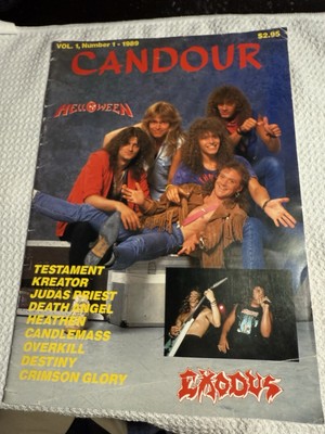 Candour Vol. 1, No. 1~ 89 Swedish Metal Mag~Halloween/Exodus/Testament/J Priest+