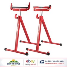 Folding Roller Stand for Saws and Planers with Ball Bearing Roller System