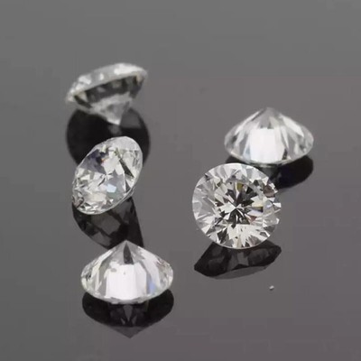 2.00 mm E Color VVS2 Lab Grown Round Cut 6 Pcs Certified Loose CVD Diamonds