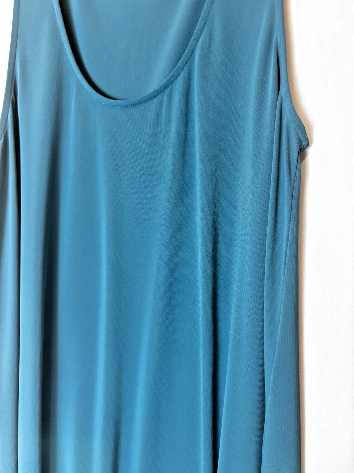 VETEMENTS Abito donna Lafayette 148 blu medio senza maniche linea A scollo a scoop