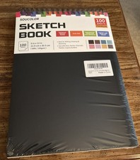 Sketch Book Spiral Bound Acid-Free Sketchbook with 68lb/100gsm 100 Sheets
