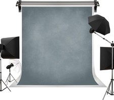 5x7ft Abstract Blue Grey Portrait Backdrop for Vintage Photography