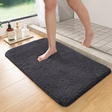 Fluffy Plush Bath Mat Non Slip Soft Absorbent Bathroom Rug Quick Dry Shower Mat