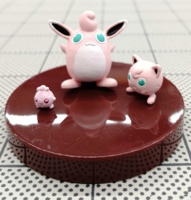 3D Pokemon Encyclopedia Model Jigglypuff Evolution Set TAKARA TOMY