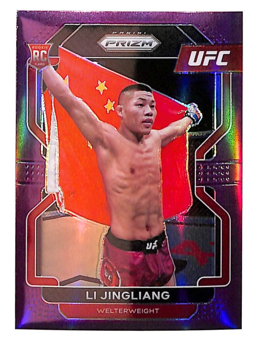 2022 PANINI PRIZM UFC 118 LI JINGLIANG RC PURPLE PRIZM 125/149