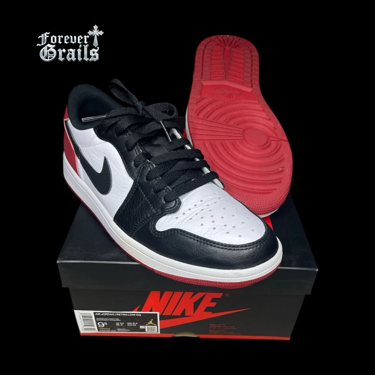 Jordan 1 Retro OG Low Black Toe | eBay