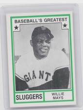 1982 TCMA Baseball's Greatest Sluggers (White Back) Willie Mays #43 Giants
