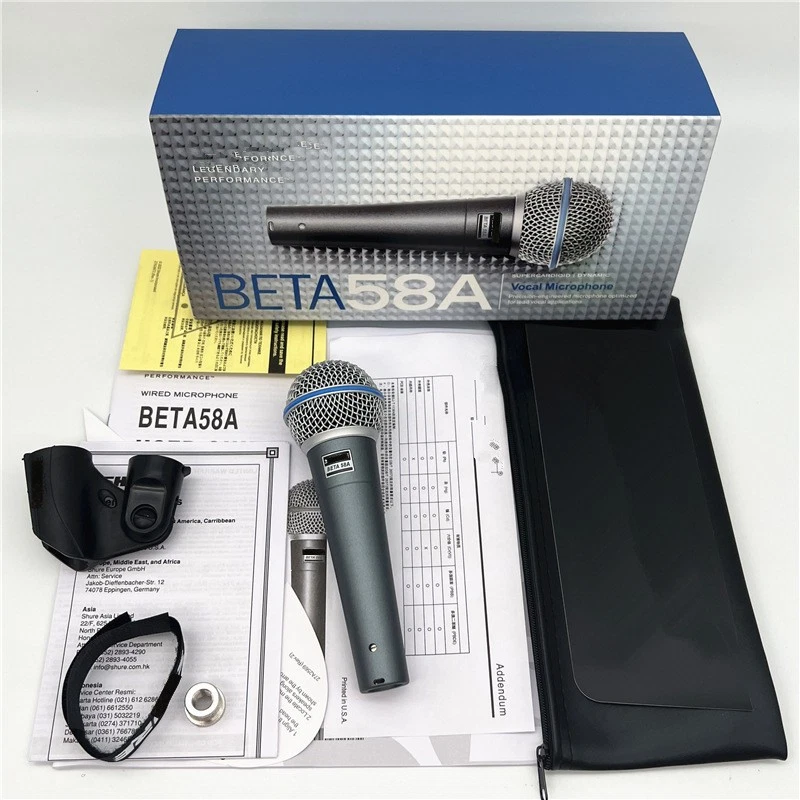 Shure Beta 58A Supercardioid Dynamic Vocal Microphone With Carrying Box New - Image 4 of 4
