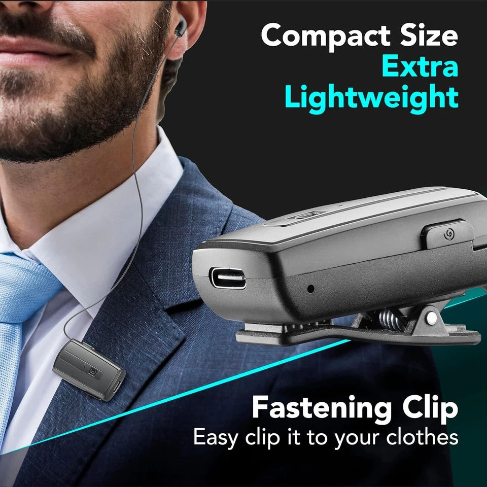 cellularline - BTCLIPARDP - Auricolare Bluetooth Riavvolgibile con Clip - Durata - Immagine 4 di 4