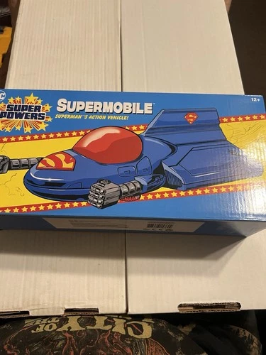Superman Supermobile Vehicle 2022 Super Powers Retro Justice League McFarlane