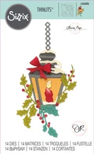 New Retired Sizzix Thinlits Lamp Light 14pc #666686 Retail $14.99 by Olivia Rose