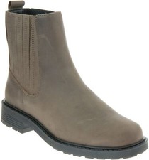 Clarks Orinoco 2 Mid Dark Olive Leather Women's Boots Size UK 4 D/37