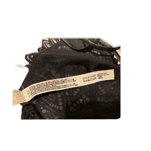 Intimately Free People Boho Mila Bralette Lace Tie Straps Black Medium NWT New - Picture 8 of 12