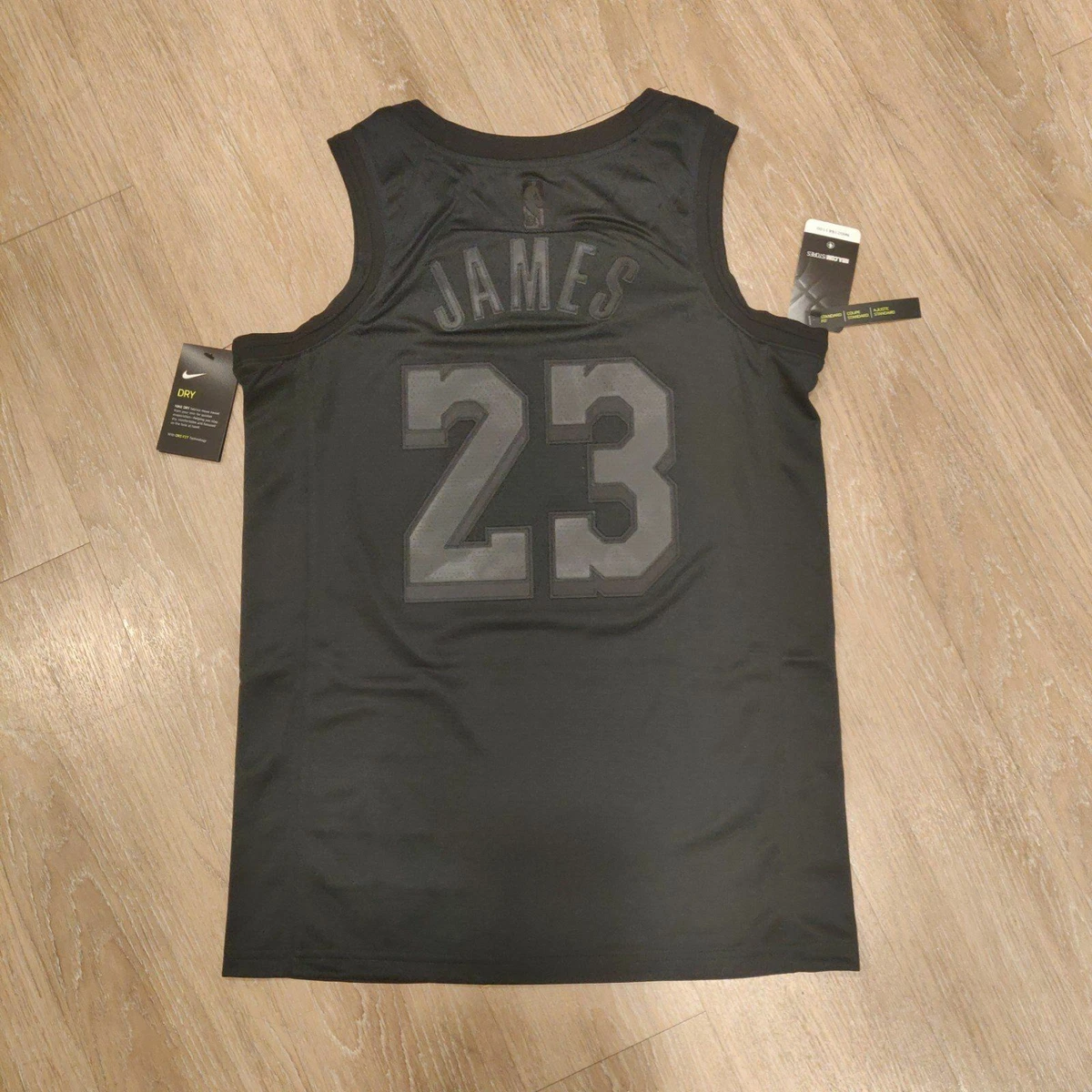 Nike LA Lakers LeBron James Black MVP Swingman Jersey Mens Sz Small  DH8060-010