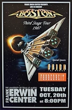 Boston 1987 Texas Tour Poster