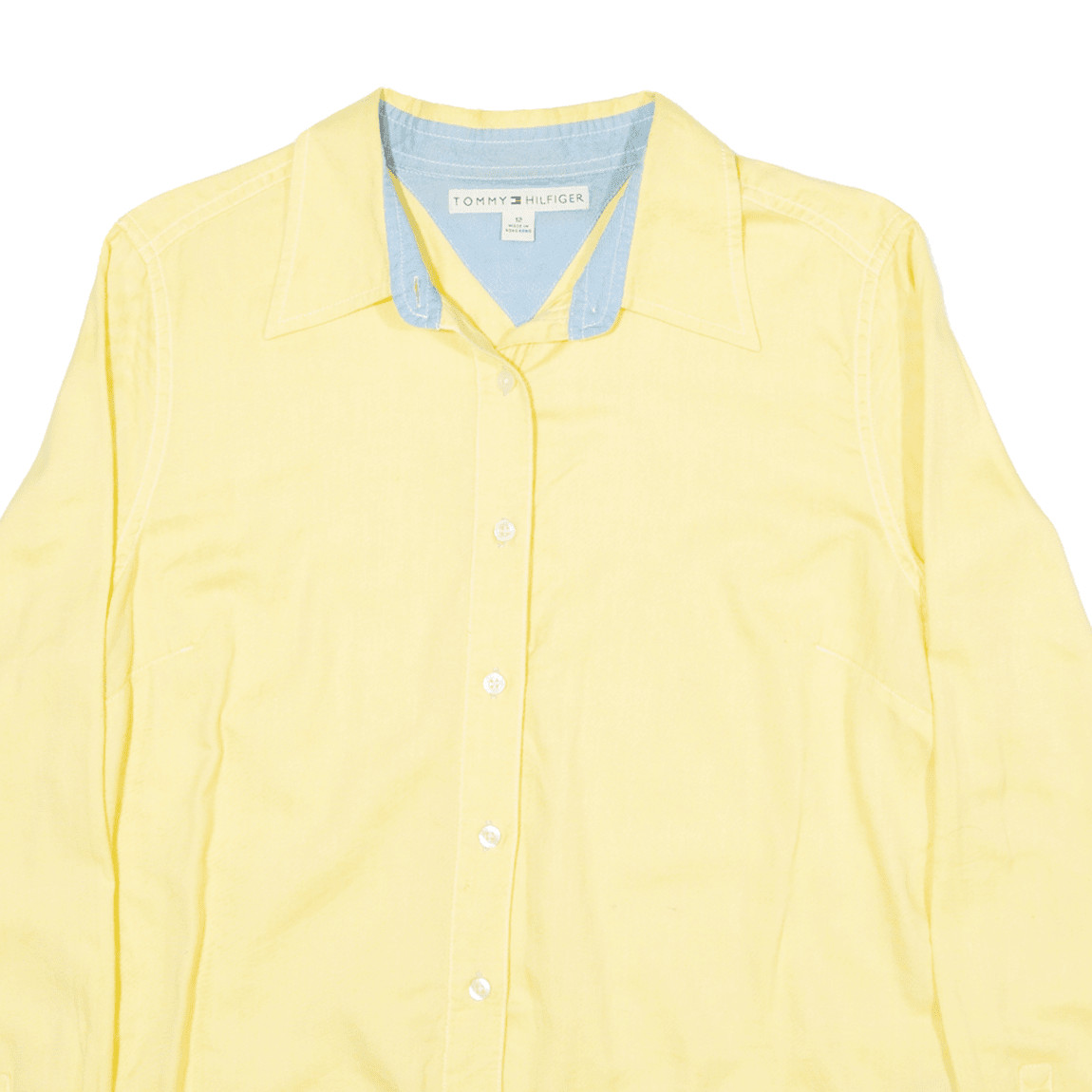 tommy hilfiger yellow shirt womens