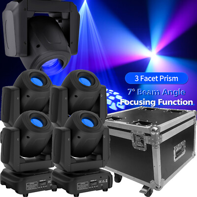 4stk150W Beam 3Prisma 8Gobo DMX Moving Head Bühnenlicht Partylicht Ostern