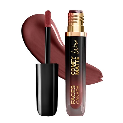 FACESCANADA Comfy Matte Wow Liquid Lipstick - Cocoa Crush 07, 3.8Ml