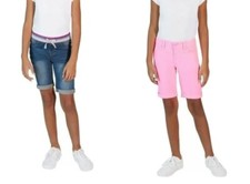 NEW 2 PACK VIGOSS Girl's Bermuda Stretch Jeans Shorts Size XS 5/6