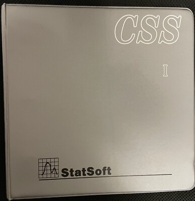 StatSoft CSS STATISTICA Volume 1